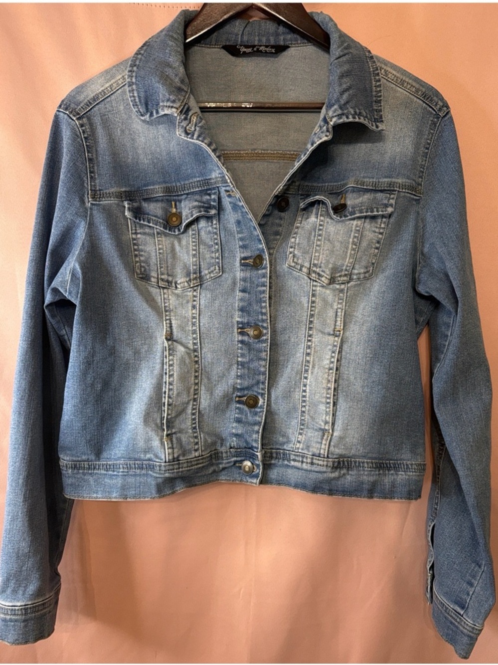 Women’s Light Blue Denim Jean Jacket - Classic Casual Layer